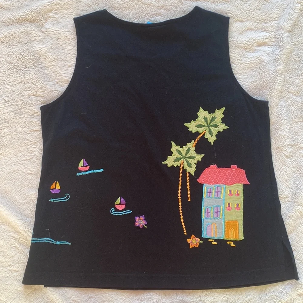 Embroidered Beach Tank - Picture 5 of 5